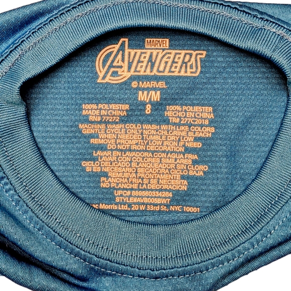 Marvel Avengers Superhero Boy's T-shirt (Captain America Shield) Size M … - Picture 3 of 3